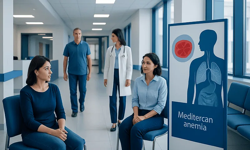 Medical consultation on Mediterranean anemia at Acibadem Hospital.