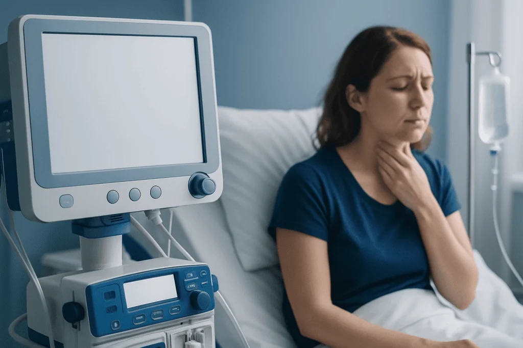 What It Can Feel Like — throat is sore from throwing up