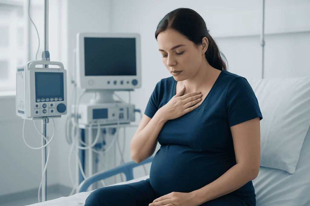 What it can look like and common symptoms — blood during vomiting in pregnancy