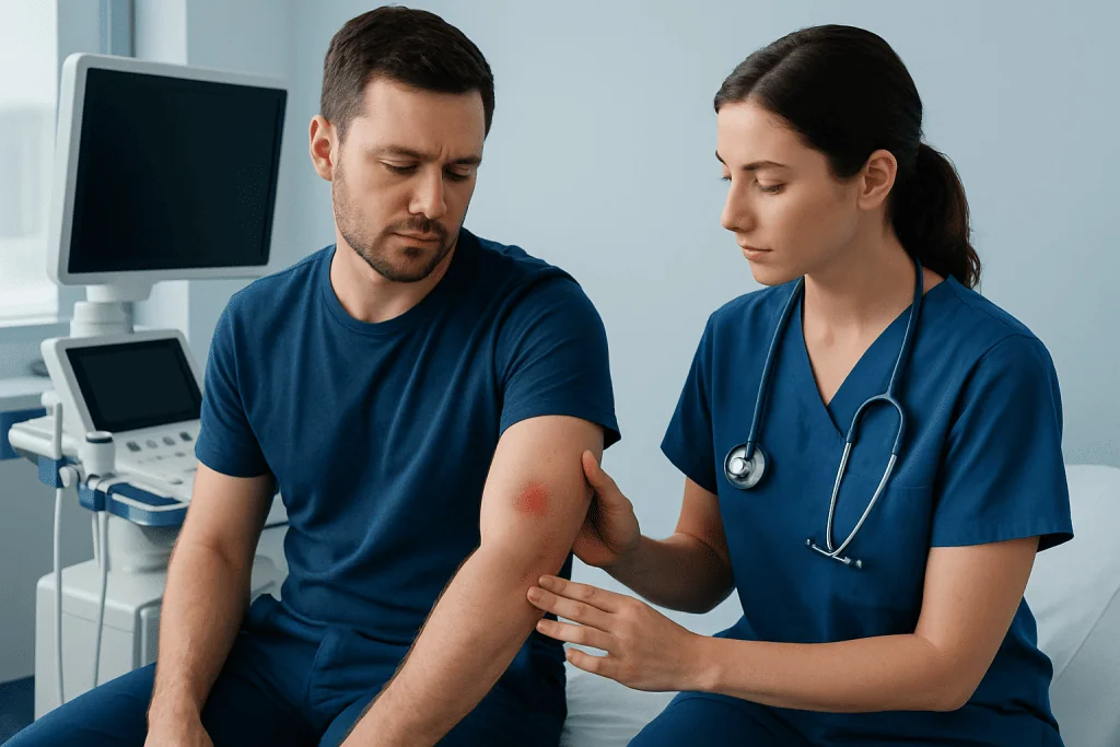 What mite bites look and feel like — mite bites