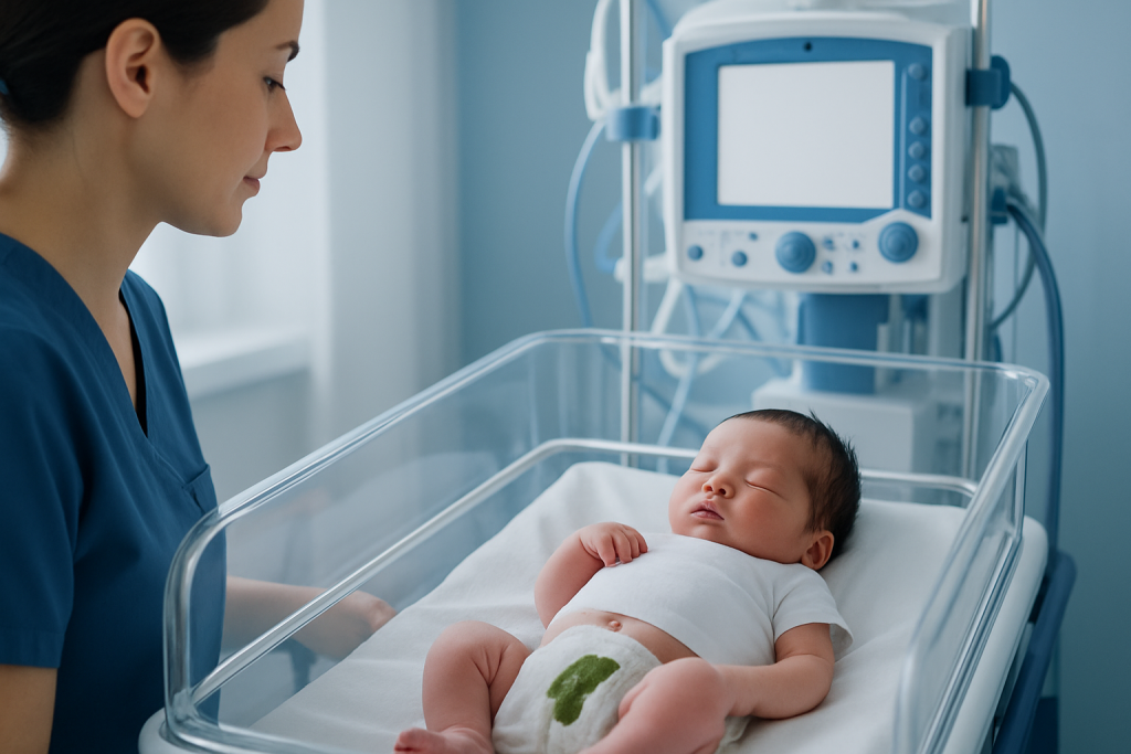 What normal green newborn stool can look like — newborn feces green