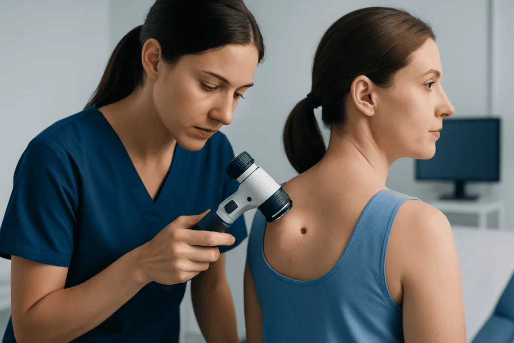 What normal moles can look like — mole skin