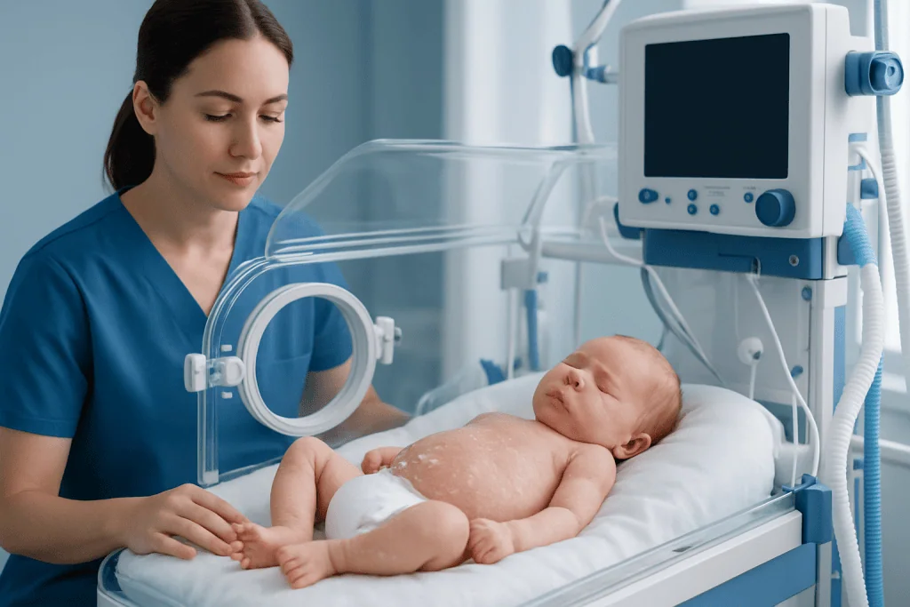 What peeling newborn skin looks like — peeling newborn