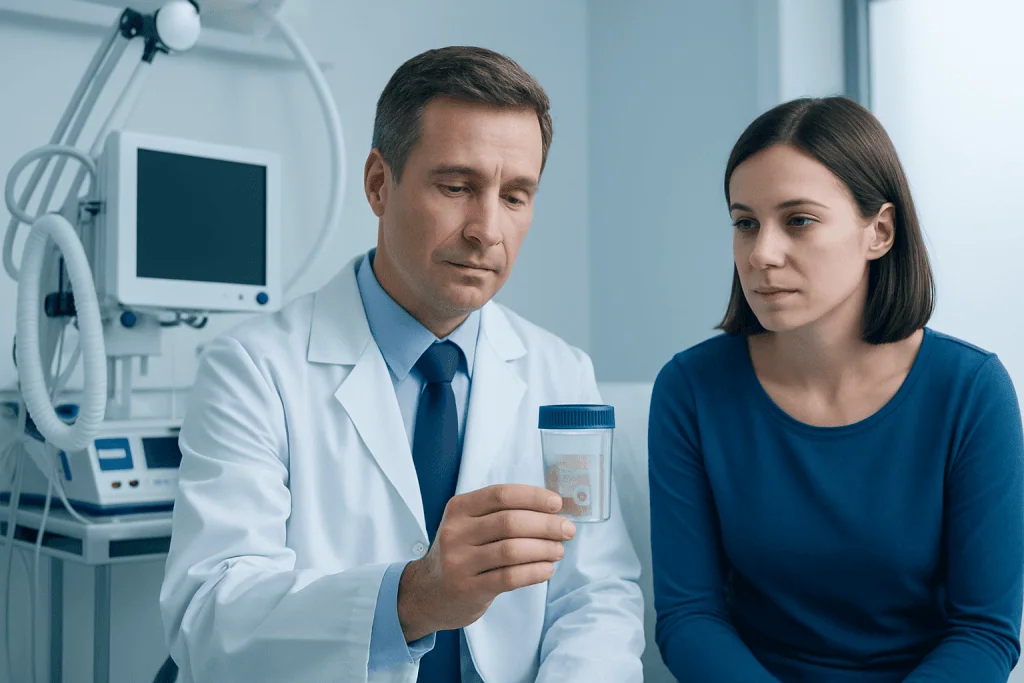 What people may notice in the stool — worms in faeces