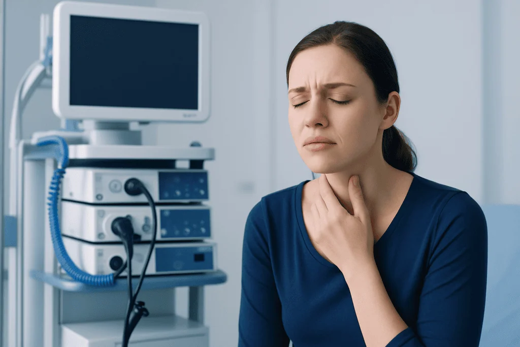 What post vomiting throat pain can feel like — post vomiting throat pain