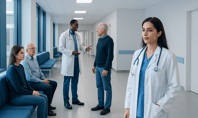 Sarwaikal: Common Causes, Warning Signs, and When to Worry 13 Medical team consulting with patients in a hospital corridor.