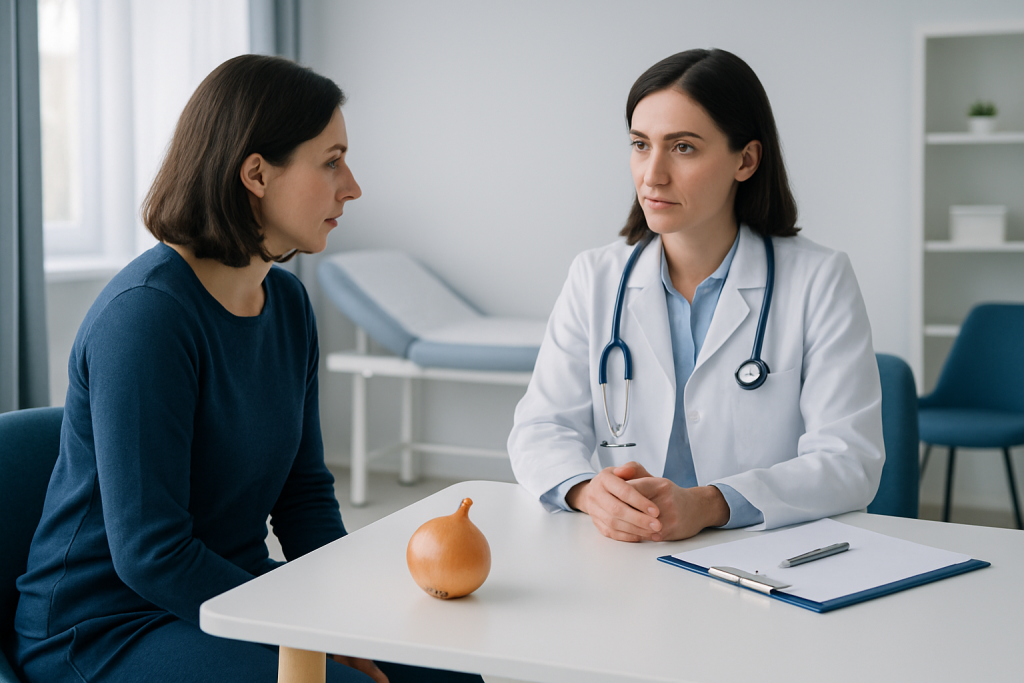 Doctor consulting a patient in a medical office at Acibadem Hospitals Group.