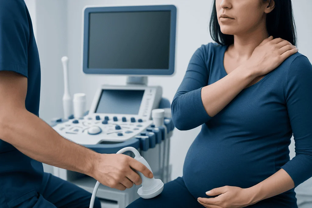 What shoulder pain may feel like — aching shoulders in pregnancy