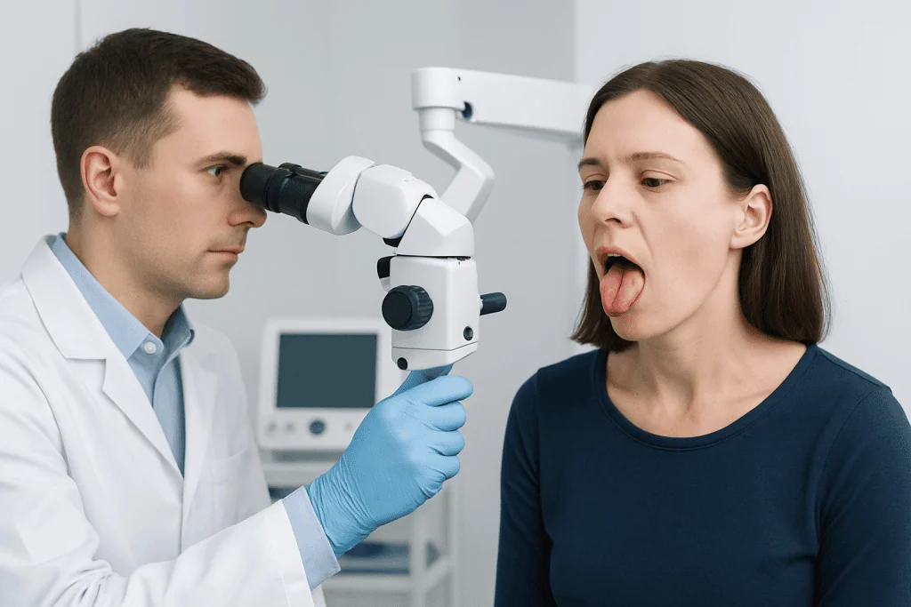 What symptoms can herpes on tongue cause? — herpes on tongue
