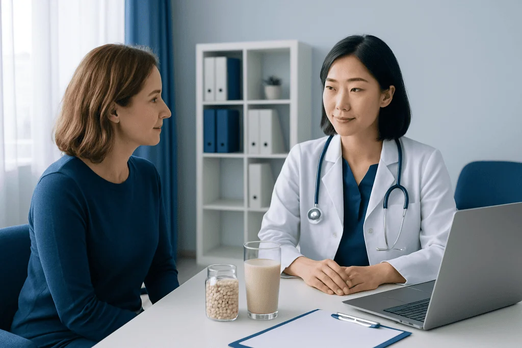 What the clinical research supports — soy milk nutrition