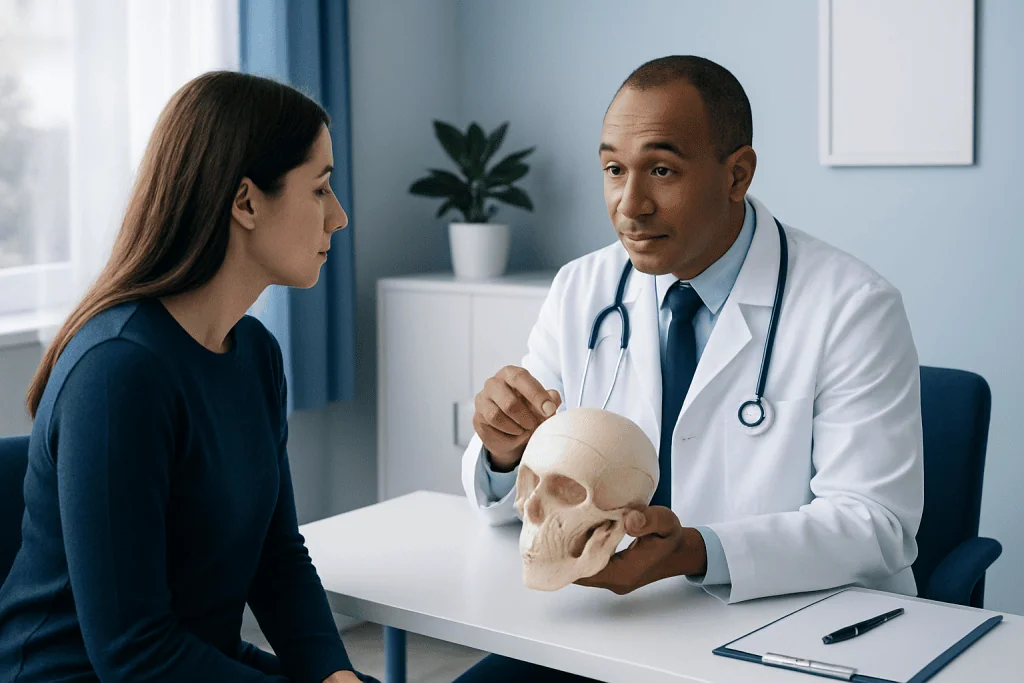 What the frontal bone does — frontal bone
