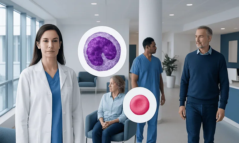 Monocytes Blood Test: What Low and High Levels Mean — and What to Do Next 17 Medical professionals discussing blood test results in a hospital setting.