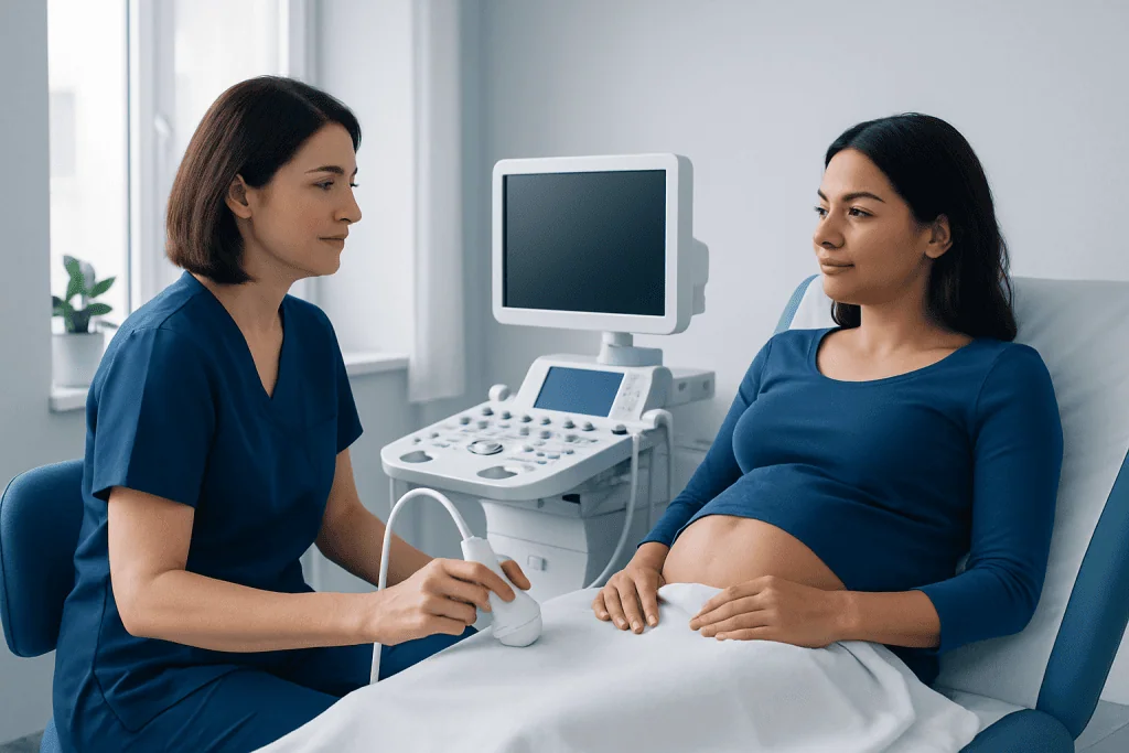 What the scan can show — transvaginal ultrasound