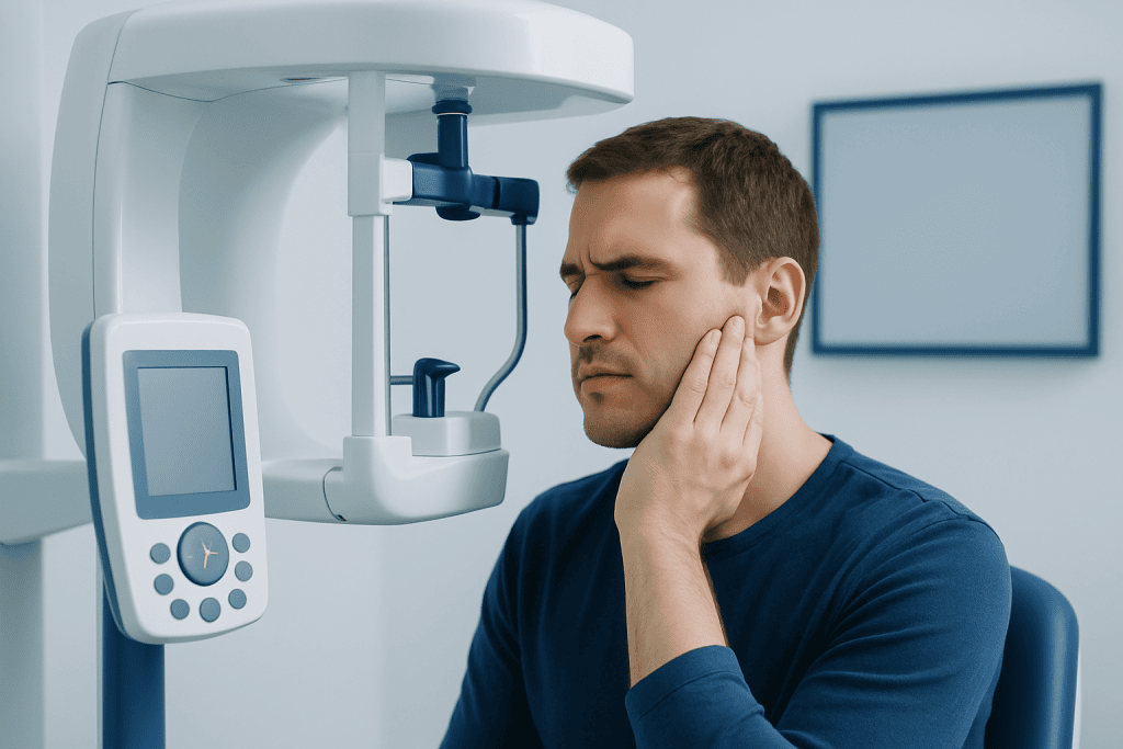 What the symptoms may feel like — aching jaw and ear