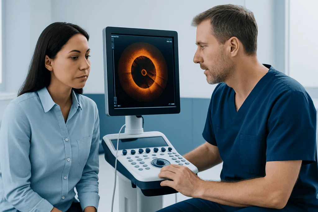 What the test shows inside the arteries — optical coherence tomography in cardiology