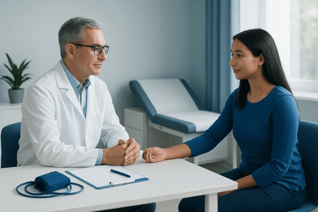 What this reading may mean by age and situation — 104/72 blood pressure