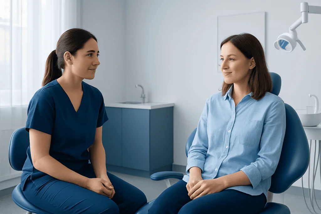 What to expect during an appointment — dental hygienist