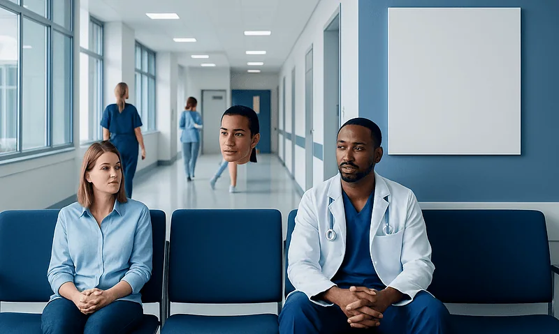Wild Berries — Explained by Medical Evidence, Not Myths 4 Medical consultation in hospital corridor with healthcare professionals and patients.