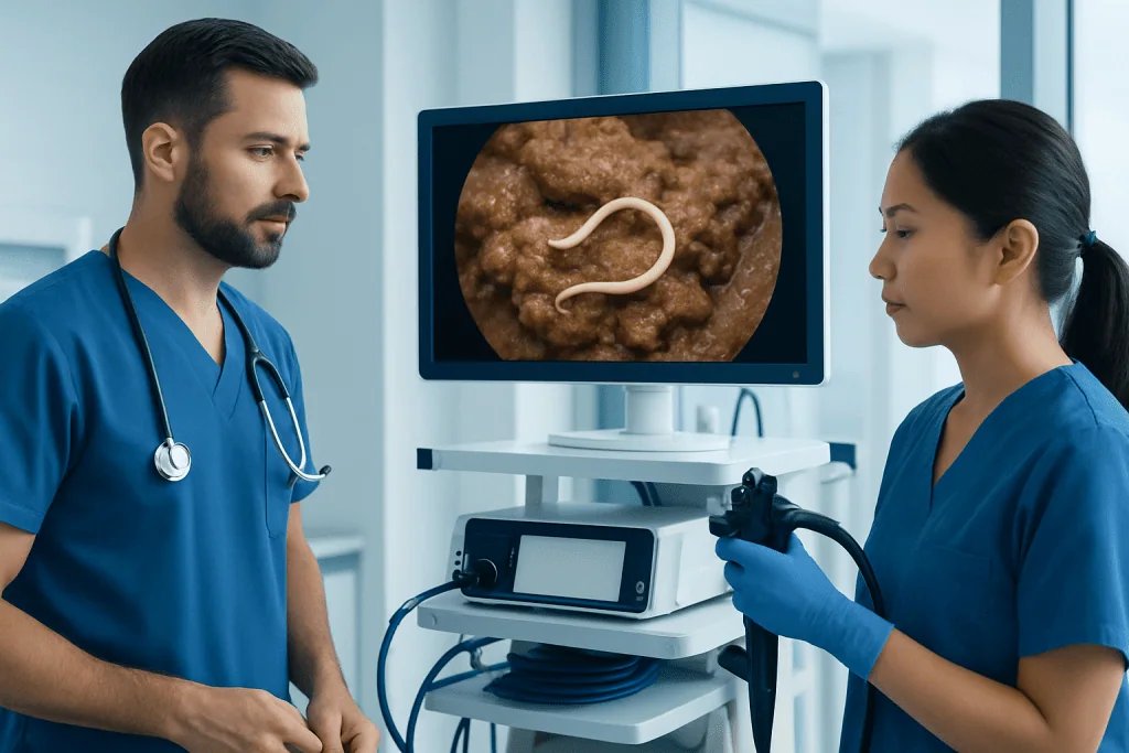 What Worms and Worm-Like Findings Can Look Like — worms in human poop