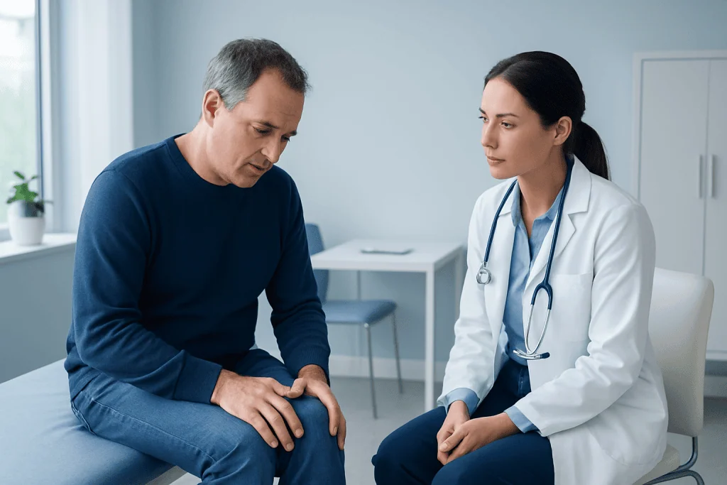 When flexion becomes painful or limited — flexion