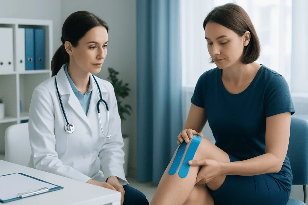 When knee kinesio may be used — knee kinesio