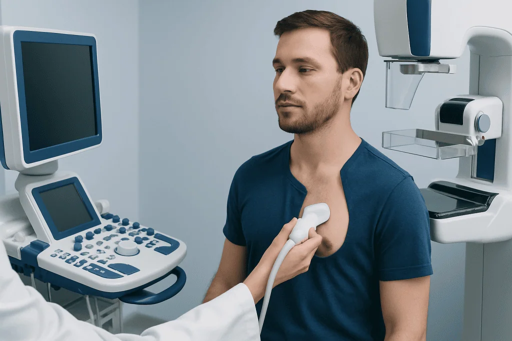 Male Breast Imaging: What to Expect From Mammogram and Ultrasound 2 When Mammogram or Ultrasound May Be Recommended — male breast imaging