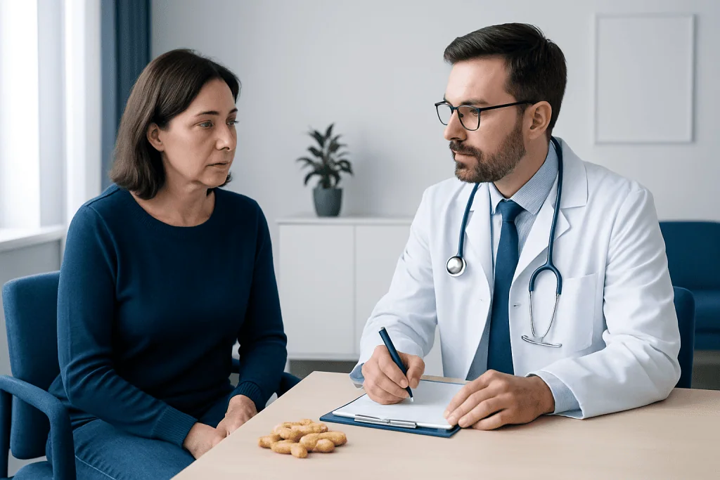 When peanuts may cause symptoms — peanuts