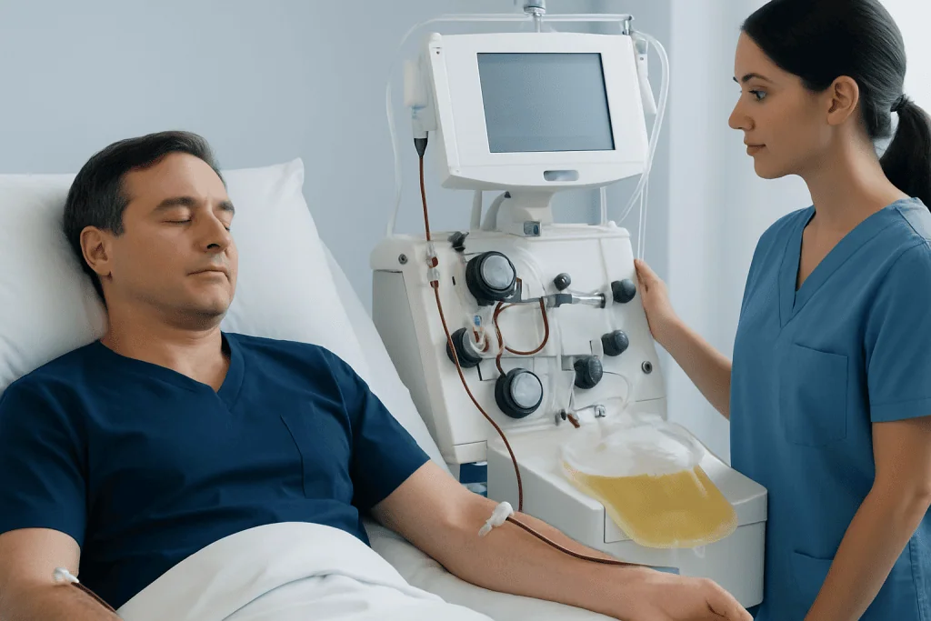 When plasma exchange is used for blood disorders — plasma exchange for blood disorders
