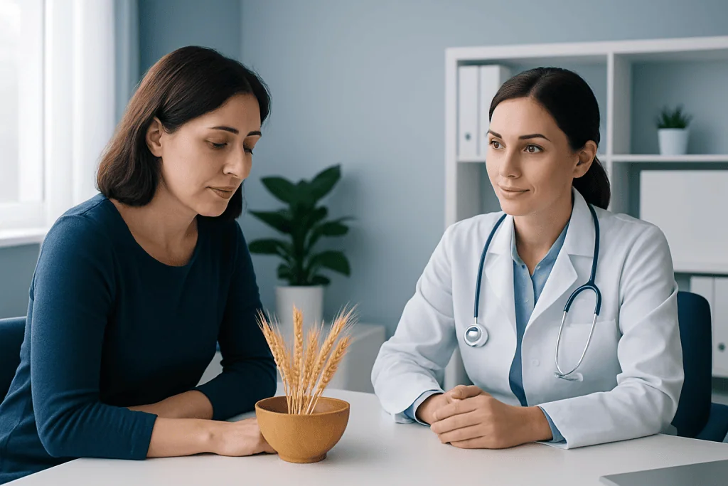 When wheat may cause symptoms — wheat