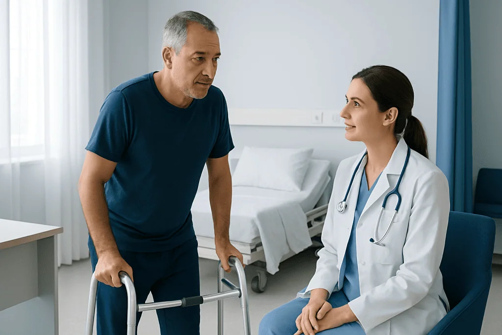 When you can stand, walk, and move around safely — after sedation or anesthesia in Turkey