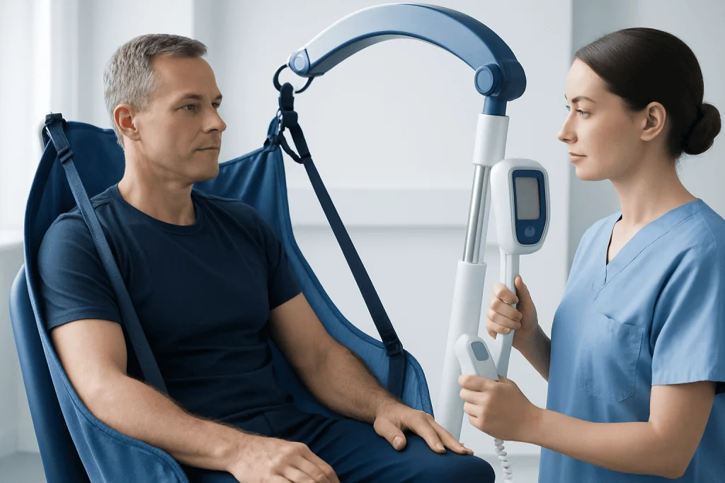 Patient undergoing a neurological examination at Acibadem Hospital.