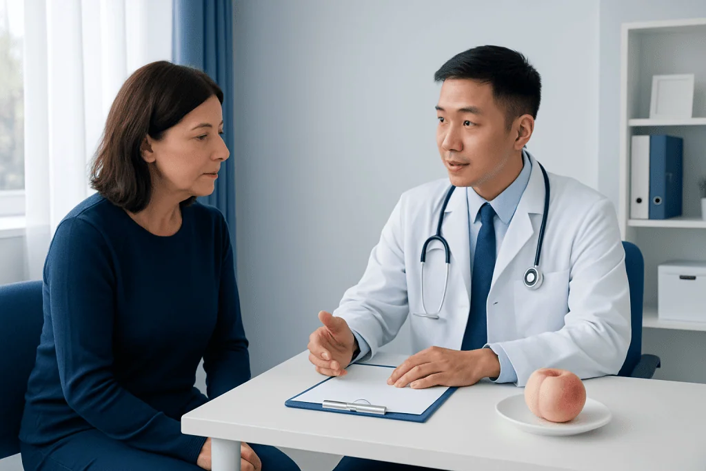 Who should be careful with white peach — white peach