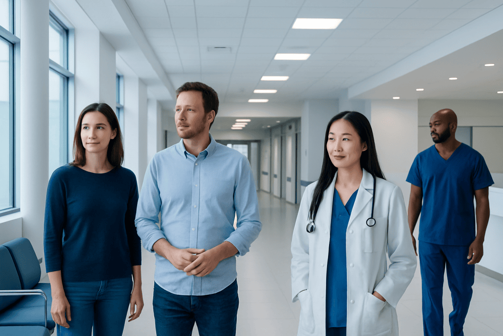 Whole Milk vs 2: Key Differences and How Doctors Tell Them Apart 1 Medical professionals and patients in a hospital corridor.