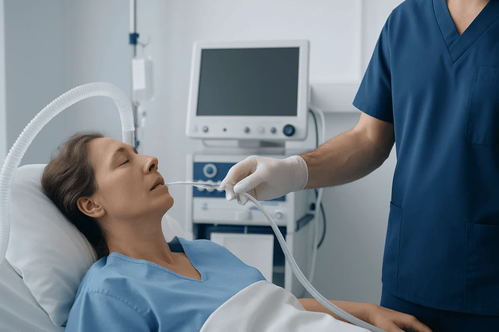 Why a breathing tube is used and when it can be removed — extubated