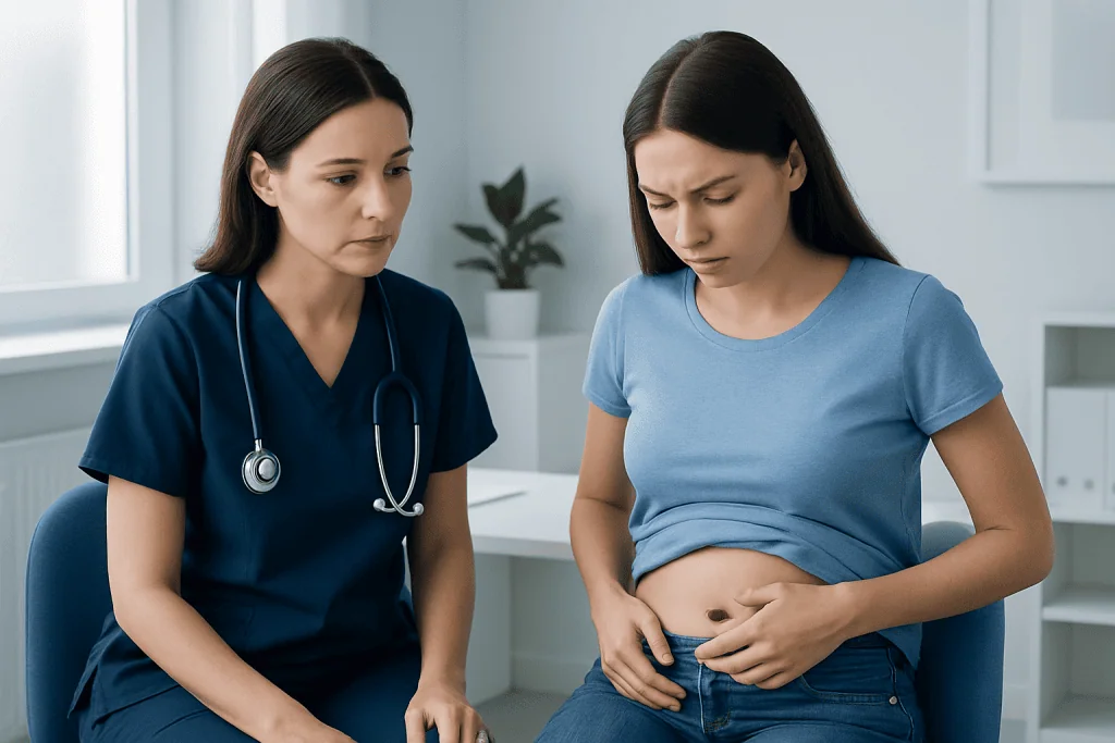 Why a tummy button may bleed — bleeding tummy button