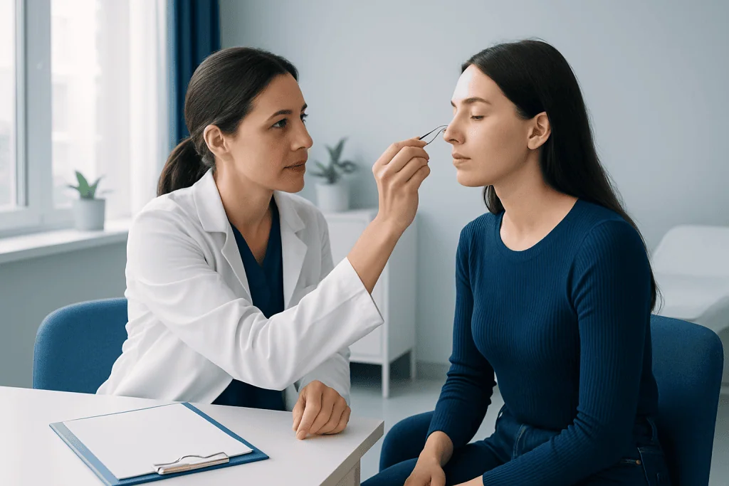 Why blackheads form — taking out a blackhead