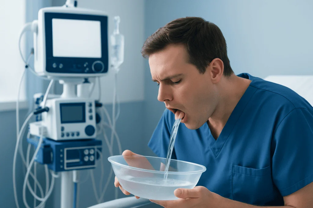 Why clear vomit happens — throwing up clear liquid