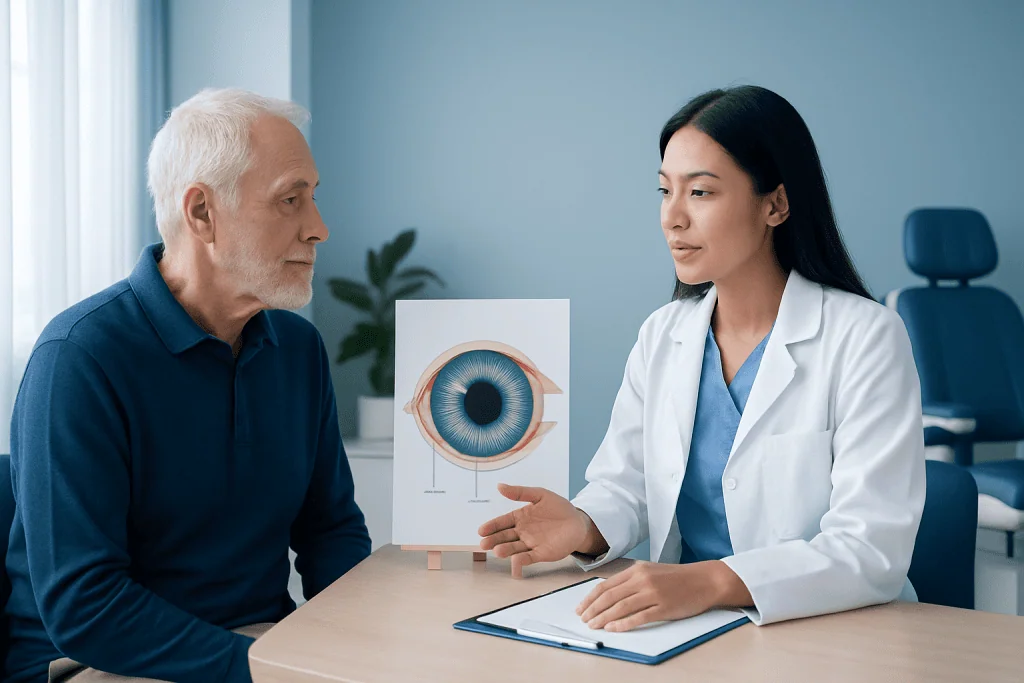 Why corneal arcus happens — corneal arcus