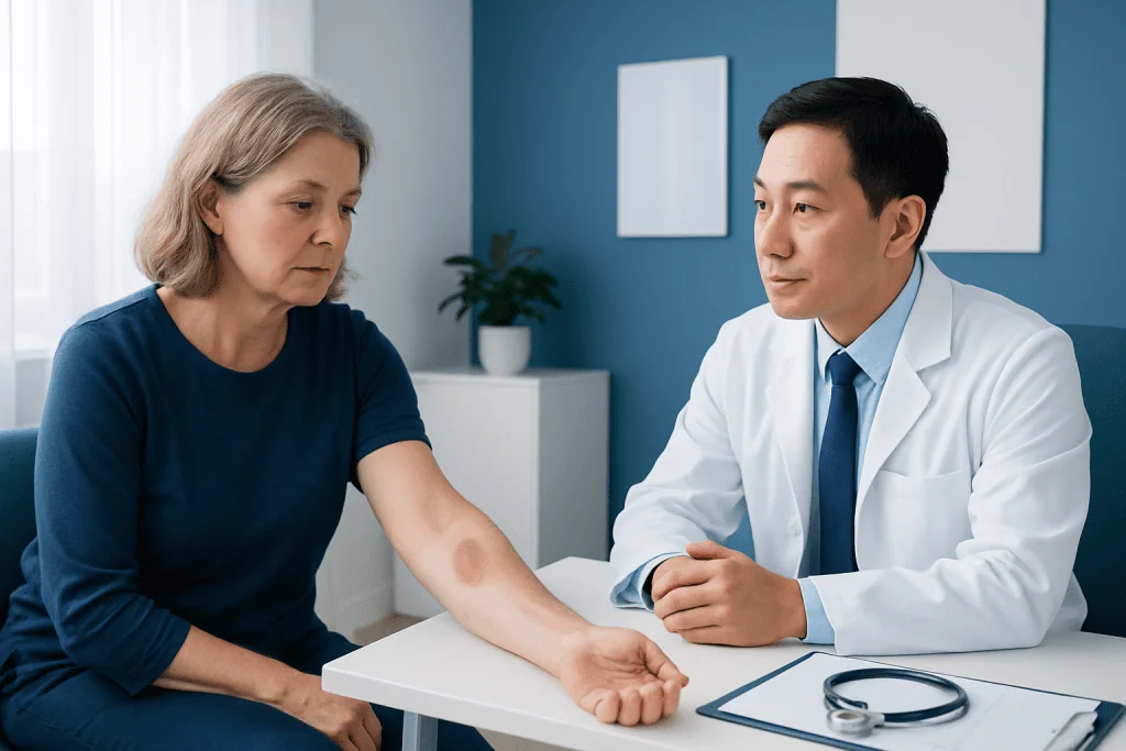 Why It Happens: Common Causes and Risk Factors — bruise from a scratch