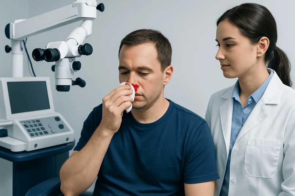 Why Nosebleeds Happen — how to stop a nosebleed