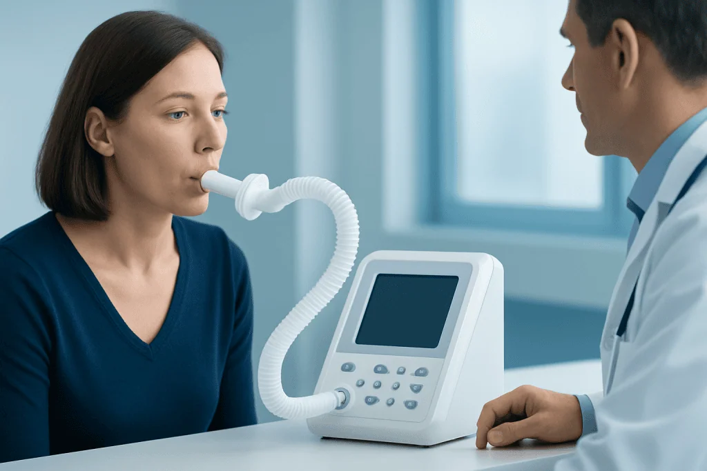 Why patients may need a spirometer test — spirometer