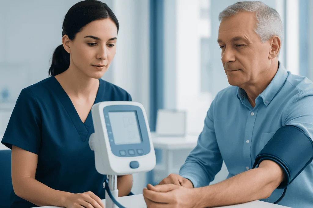 Why regular checks matter for patients — blood pressure checks