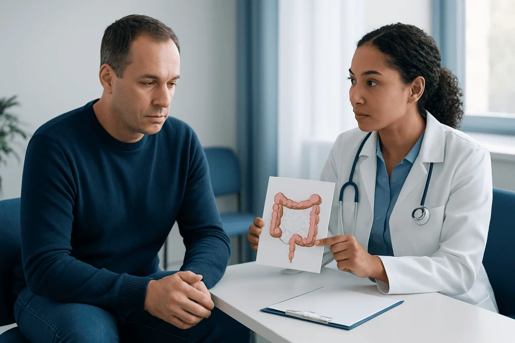 Why these symptoms happen and what else can cause them — signs of colon cancer man