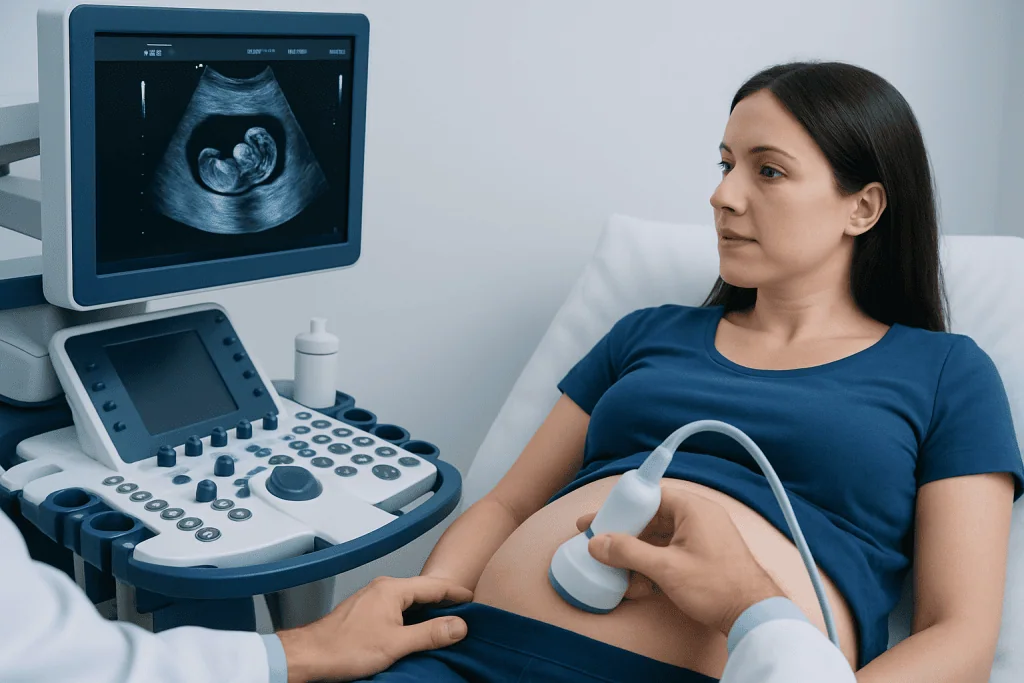 Why this scan is done and what it can show — 8 week ultrasound