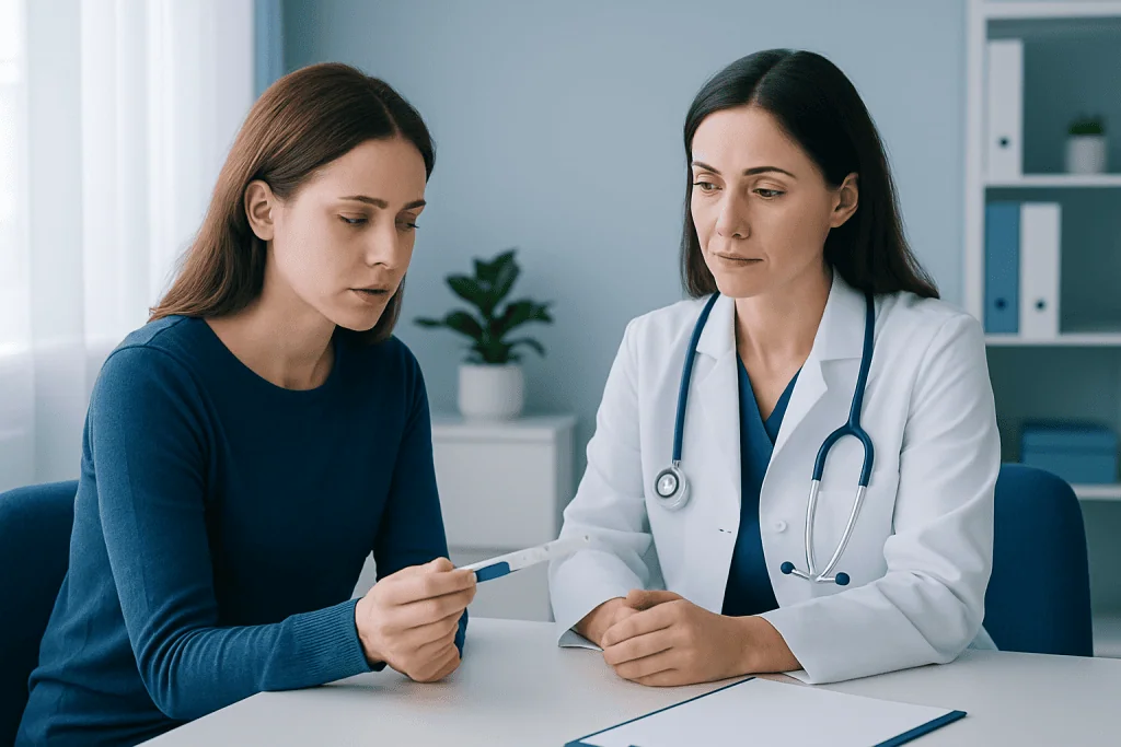 Why unclear results happen — evaporation line on pregnancy test