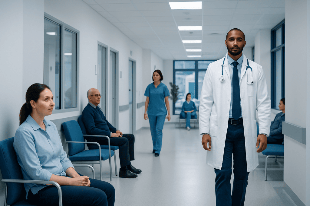 Can You Drrink More on Adderall? A Doctor-Reviewed Answer 1 Medical professionals and patients in a hospital corridor.