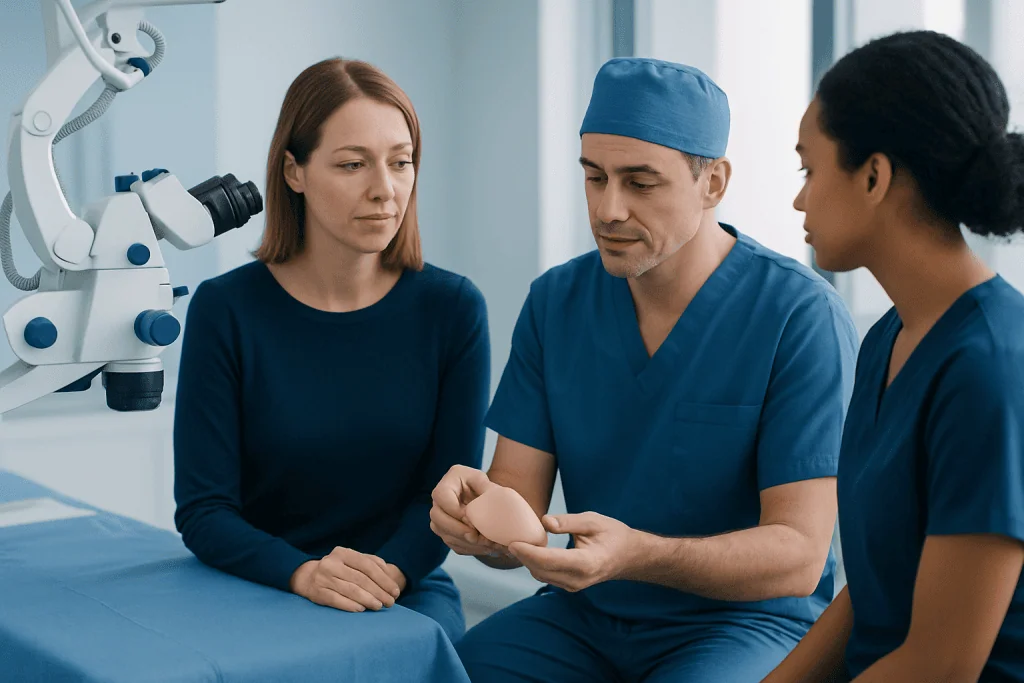 Candidacy and planning for surgery — free flap breast reconstruction
