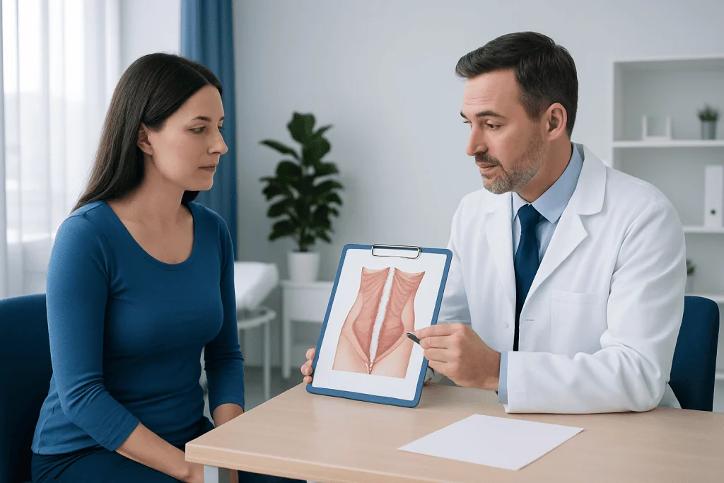 Choosing Between Rehabilitation and Surgery — rectus diastasis