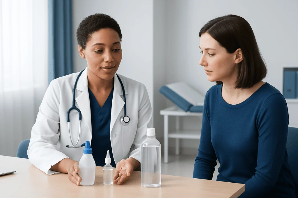 Choosing the right water and saline solution — nasal saline rinses