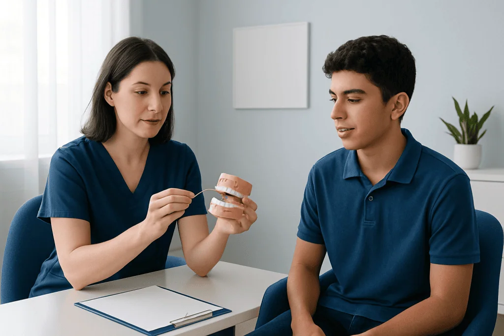 Choosing tools that work with braces — how to floss with braces